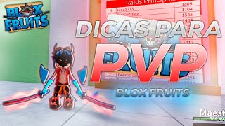 DICAS PARA PVP BLOX FRUITS (INICIANTES)✔️