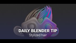 Daily Blender Secrets - How to Model Stylized Hair