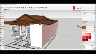 Sketchup Make a Hanok : 18강 평고대 만들기 첫번째