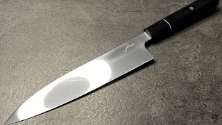 Silent cutting with Sami Yousri honyaki gyuto in TWR