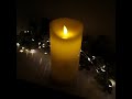 Perfect for Christmas - Flameless Real Wax Candle Dancing Safe Flame with Warm White LED