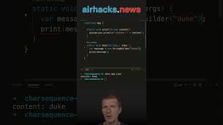 The Use Case for CharSequence #java #shorts #coding #airhacks
