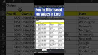 MS Excel - How to filter based on values in Excel (Need 2 Know) #excel