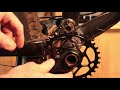 how to install an oval chainring on sram direct mount. absolute black