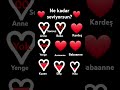 ❤️ne kadar seviyorum ❤️ anne baba kardeş anneanne babaanne kuzen dayı hala