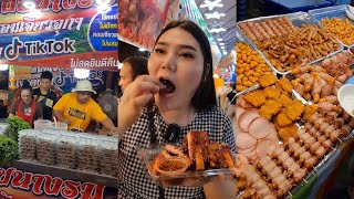 เที่ยวงานศาลเจ้าพ่อหลักเมืองกาญจนบุรี ของกินเยอะมาก | ไอซ์ซี่ กินยั่ว