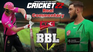 Sixers V Stars BBL | Cricket 22 Gameplay | Real Commentary | BroDow Gaming (BG)