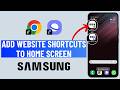 How to Add Website Shortcuts to Home Screen on Samsung Galaxy Phone or Tablet