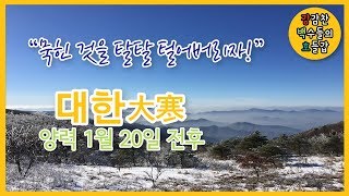 [절기뉴스] 대한 | “묵힌 것을 탈탈 털어버리자!” | 양력 1월 20일 전후