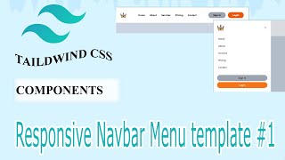 ASMR Programming - Responsive Navbar Menu with html & TailwindCSS