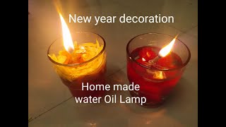 நீர் வண்ண விளக்கு |Water lamb making in tamil | decoration for home using water lamb