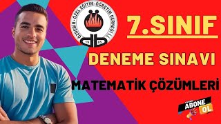 ÖZDEBİR YAYINLARI 7. SINIF DENEME SINAVI MATEMATİK ÇÖZÜMLERİ TEK PART