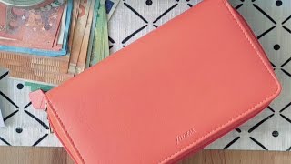 Filofax Saffiano Compact Zip is the perfect wallet for cash envelopes - Video by @plansmeetlife