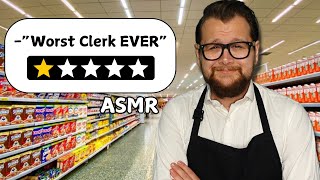 The RUDEST Grocery Clerk Ever | ASMR Roleplay