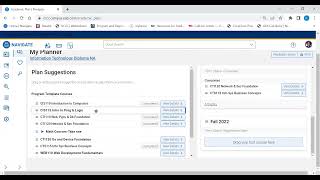 Faculty Navigate Tutorial How to Create an Academic Plan