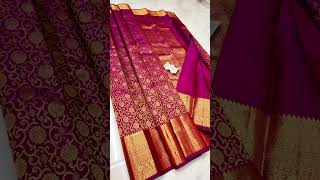 S Pure silk kanchipuram handloom traditional  bridal sarees new arrival trandy  at 13000 only