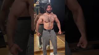 The Hairy hard worker men with strong physique #short #gym #beard