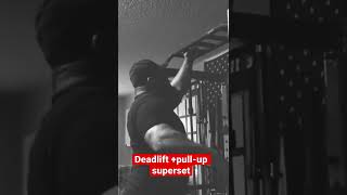 Deadlift + McGill pull-up superset #shorts #deadlifts #pullups