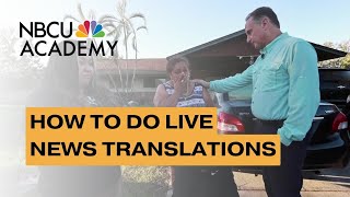 José Díaz-Balart's Live Translation Tips