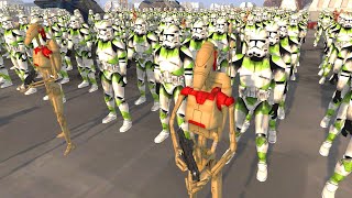 LARGEST Clone Army DEATH MARCH Ever! - Men of War: Star Wars Mod Battle Simulator