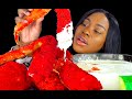 FRIED FLAMING HOT CHEETOS KING CRAB SEAFOOD BOIL MUKBANG |CHEESY ALFREDO SAUCE | LOBSTER |EATING