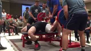 Dan Green RUM 8 227.5kg/490.5lb Bench Press 100kg/220lb weight class