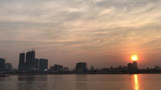 Phnom Penh Sunset View from Riverside