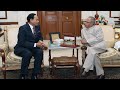 HE General H.M. Ershad, Former President of Bangladesh called on President Mukherjee