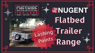 Nugent Flatbed Trailer Range [Lashing Points] | Cheshire Trailers