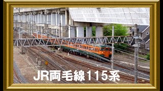 JR両毛線115系　E231系と小山駅発車　2015/04