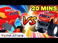 Robot Blaze vs. Big Rig Blaze Compilation! | Blaze and the Monster Machines Toys | Toymation
