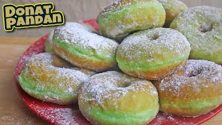 Tehnik nguleni cuma 5 menit aja bisa bikin donat super empuk | Donat Pandan | Suami Romantis ?