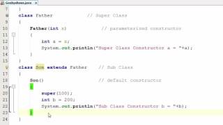 140. super with parameterized constructor in Java Programming (Hindi)