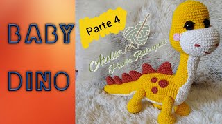 Como fazer dinossauro amigurumi passo a passo (4/4)