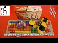 Keyboard Cube Marble Run Cars