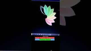 Crazy Flower Animation using Python Turtle Graphics, Wait till end ❤️ @VastCoding