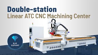 2023 Newest Nesting CNC Machine 1325 ATC Wood Furniture Design Machine with Double Wortktables