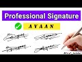 Ayaan Name Beautiful Signature | Most stylish signature | Letter A signature style #firstkalakar