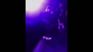 Scrim showing off dance moves on stage