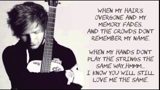 Thinking Out Loud  -  Ed Sheeran (Lyrics)