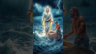 The Fisherman and the Miracle on the Sea | Jesus Calms the Storm #shorts #tranding #unitedstates 😇✝️