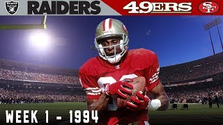 Jerry Rice's Record-Breaking Monday Night! (Raiders vs. 49ers, 1994) | NFL Vault Highlights