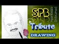 How to draw S.P.BALASUBRAMANYAM. RIP spb. spb drawing easy.Singer SPB drawing. draw balasubramanyam