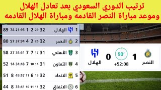 ترتيب الدوري السعودي بعد إنتهاء مباريات اليوم