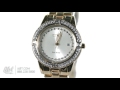 Citizen Eco-Drive Silhouette Crystal Gold Tone Womens Watch FE1152-52P - Overview