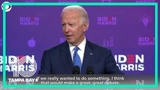 Joe Biden on debating President Trump