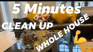 How I clean my  whole house in 5 minutes .(time laps video)