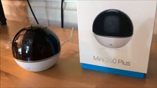 ezviz Mini 360 plus Wireless indoor 1080p security camera blogger review