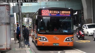 「國光客運」582路線 原F223 往立體停車場 EAL-2605 2021年12月18日 成運電動巴士