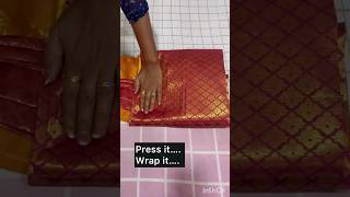 saree box folding/saree Pre-Pleating/saree draping